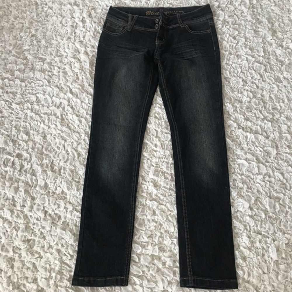 Blue Asphalt denim jeans vintage 90’s dark straight leg jeans size 5
